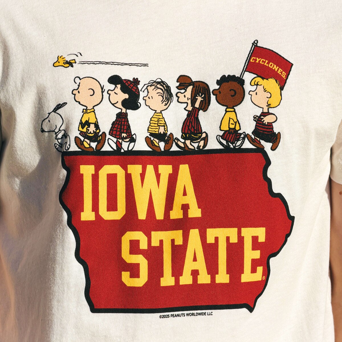 Peanuts & Iowa State White The Gang T-Shirt